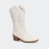 Bota Villa Griffe Western Bordado Off White