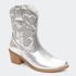 Bota Villa Griffe Western Texas Cano Curto - Prata