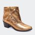 Bota Villa Griffe Western Ohio Cano Curto - Bronze