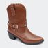 Bota Villa Griffe Western Katy Cano Curto Castanho