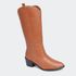 Bota Villa Griffe Western Hannah Cano Longo Castanho