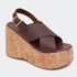 Sandália Flatform Jordana Café Villa Griffe 