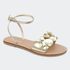 Rasteira Agnes Ouro Villa Griffe 