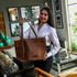 BOLSA FEMININA ESTILO SACOLA MARROM-VINLENE