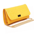 BOLSA FEMININA ESTILO CLUTCH MODA FESTA AMARELA -VINLENE