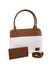 KIT BOLSA LUXO FEMININA ESTILO PASTA+ UMA CARTEIRA-VINLENE