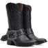 Bota Western Feminina - Travel Preto / Travel Preto - Ibiza Preto - Vimar - 11232-A-VR