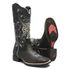 Bota Texana Feminina - Fóssil Preto - Roper - Bico Quadrado - Cano Longo - Solado VTS - Bulls Horse - 53001-C-BU