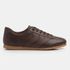 Tênis Feminino Couro Legítimo Naomi Café Casual Vittal Clássico Retrô