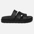 Sandalia Feminina Hera Vittal Flat em Couro Legitimo Preto 
