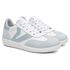 Tênis Feminino Em Couro Vittal Estela Branco e Azul