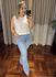 Calça Loopper Feminina Flare Jeans Claro 