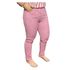 Calça Loopper Feminina Rosa Capri Tornozelo