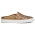 Mule Slip On Couro Vazado Feminino Bronze