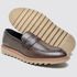 Sapato Casual Mocassim Couro Loafer Tratorado Masculino Ambar