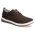 Sapato Casual Couro Pontilhado Masculino Forro Couro Chocolate