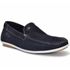 Mocassim Drive Couro Nobuck Liso Masculino Marinho