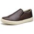 Tênis Slip On Iate Couro Masculino Casual Café