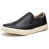 Tênis Slip On Iate Couro Masculino Casual Preto