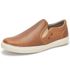 Tênis Slip On Iate Couro Masculino Casual Whisky