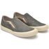 Slip On Couro Nobuck Masculino Solado Natural Emborrachado Cinza