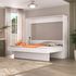 Cama de casal horizontal linha basic na cor branco tx