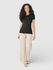 Blusa Básica Feminina Decote Redondo Em Algodão Preto