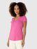 Blusa Básica Feminina Mullet Decote V Em Viscose Stretch Rosa