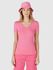 Blusa Básica Feminina Decote V Em Viscose Stretch Rosa