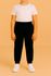 Calça de moletom Soletex unissex preto 4 ao 8
