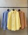 Camisa Maxi Linho Misto Sofia - Amarelo Manteiga 