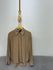 Camisa Linho Misto Risca de Giz - Bege
