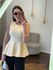 Blusa Fio Modal Peplum Iza - Amarelo Manteiga 