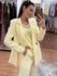 Blazer Alfaiataria Karine - Amarelo Manteiga