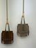 Bolsa Chamois Vegan Franjas e Taxas Grande - Marrom 