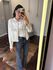 Jaqueta Franja Suede - Off White 