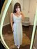 Vestido Poá Midi de Alça Heloísa - Off White 