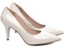 Sapato Scarpin Salto Fino Médio - Off White