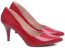 Sapato Scarpin Salto Fino Médio Vermelho