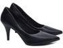 Sapato Scarpin Salto Fino Médio Preto
