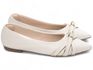 Sapatilha Feminina Bico Fino Off White