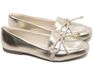 Mocassim Feminino Rasteiro Ouro Light