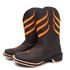 Bota Masculina Country Bordada Johnny Cash Solado Ecco Borracha 