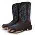 Bota Masculina Country Bordada Johnny Cash Solado Ecco Borracha