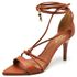 SANDÁLIA SALTO MÉDIO BICO FOLHA NAPA BLUSH