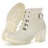 BOTA TRATORADA CANO CURTO FEMININA OFF WHITE