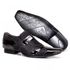 Sapato Social Masculino Calvest em Couro Viena Preto com detalhes Verniz - 1750C223-PTO