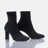 Bota de Salto Médio Feminina Socks GIAW Ingrid Preta