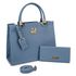 Kit Bolsa Feminina Castelo Relax Azul Aço - Zuí Brasil 