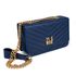 Bolsa Clutch Marinho Pequena De Lado Alça De Corrente Zuí Brasil